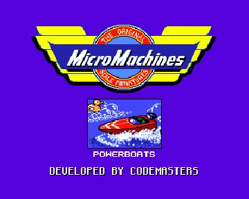 Micro Machines screen shot title